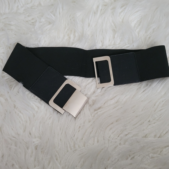 Express Buckle Stretch Wide Waist Belt M/L - Picture 2 of 8
